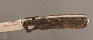    Couteau « PULSE W-Lock » pliant par MASERIN - CPM Magnacut et carbone- 630.FCA
