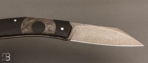   Couteau " Scalp " custom par David Brenière - G10/Fibre de carbone et Elmax