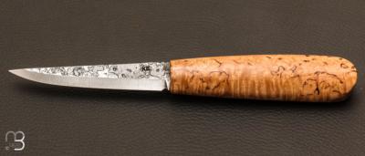 Couteau "Sloyd Custom" fixe nordique par Kaj EMBRETSEN - Bouleau madr