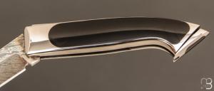    Couteau " Small Méditerranée " par Charles Bennica - Lame damas d'Henry Viallon