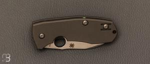 Couteau " Techno Pin 2 " par SPYDERCO - Titane et lame en CTS-XHP
