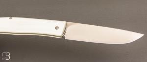   Couteau " Thiers" custom par Raphaël Durand - G10 blanc et RWL34