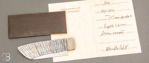 Couteau  " air Rayures " par Roberto Ottonello 13 grammes