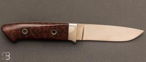 Couteau  "  drop point intégral " par Dietmar F. Kressler - Snakewood