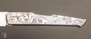   Couteau " Slipjoint "  custom par Philippe Jourget - Titane et RWL34