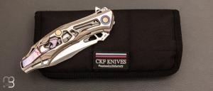 Couteau "  DCPT Tano " Titanium - M390 par CKF Knives et Aleksey Konygin