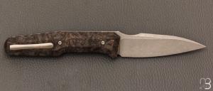   Couteau  "  Dressytak " custom de GTKnives - Thomas Gony - RWL34 et Carbon Dark Matter Copper