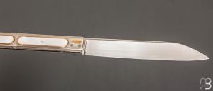 Couteau " Grande Chimère " pliant fait main par Bastien Toubhans - Atelier Beau Merle