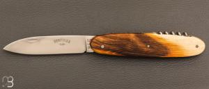  Couteau "Navette" 2 pièces par Berthier - Pistachier et 12C27