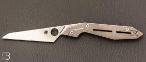   Couteau de poche Spyderco NAND C270TIP - Titane / Böhler M398 - Paul Alexander design