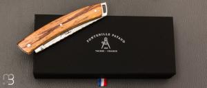    Couteau Le Thiers® Nature S N°063/100 par Fontenille-Pataud - Bois de serpent et lame en 14C28n