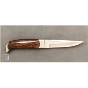 Couteau fixe par Charlie Bennica - Bois de Fer d'Arizona
