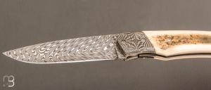    Le " 1820 Berthier " par Joël Grandjean - Ivoire de Mammouth et lame damas plume