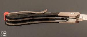  Couteau « custom » de Stéphane Sagric - Micarta et lame en RWL34