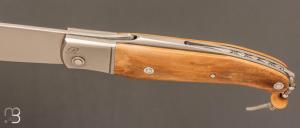 Couteau " Bohémien " par Tony Ruot - Ivoire de mammouth et lame en RWL34