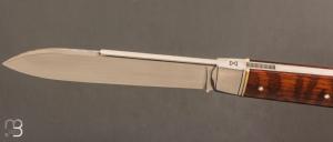 Canif Sheffield pliant fait main par Bastien Toubhans - Amourette et RWL34