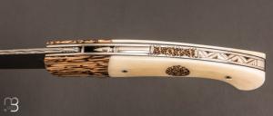  Couteau " 1515 collection Zulu " par Manu Laplace - Os et Palmier