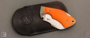 Couteau " 2.5 doigts " lock-back par Albin Deloison - G10 et lame en N690Co