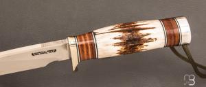 Couteau  " #25 Trapper " droit de Randall  - Bois de cerf