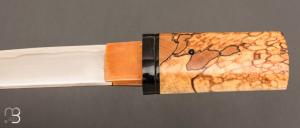  Couteau "Aïkuchi " fixe par Citadel Dep Dep - Hêtre debout stabilisé