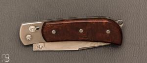   Couteau  "  Billy " par Éric Parmentier - Bois de fer d'Arizona et Suminagashi SGPS