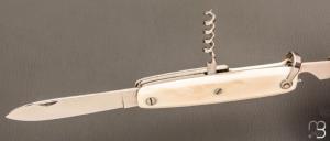 Couteau de poche Canif 3 pièces ivoire de mammouth par J. Mongin