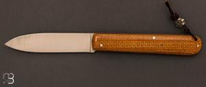  Couteau " Canif  " de Julien Maria - Micarta  et lame en 14c28n