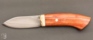  Couteau Droit de Jean Paul Sire - Mirabellier et lame forgée acier C130