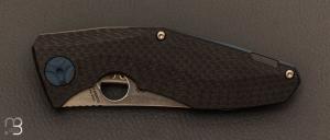 Couteau  " Drunken " fibre de carbone/Titane et lame CPM-S90V par Spyderco - C235CFTIP