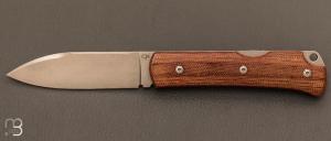    Couteau Editions G " Le Gentleman "  Micarta par Eric Parmentier