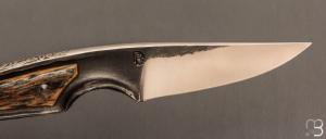 Couteau " Espadon " croûte d'ivoire de mammouth par Pierre Reverdy