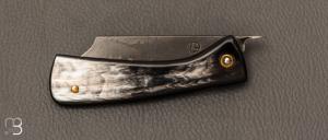 Couteau " Eustache " piémontais par Geoffroy Gautier - Corne noire