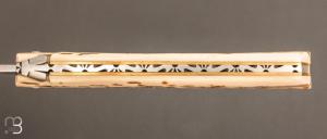   Couteau  "  Laguiole droit  "  13 cm par Laguiole en Aubrac  - Ivoire de mammouth