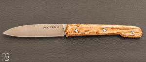 Couteau " Le Capi " par la Coutellerie Savignac -  Bouleau et lame en 14c28