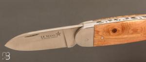 Couteau " Le Manu " par La Bonne Trempe - Genévrier et 14c28