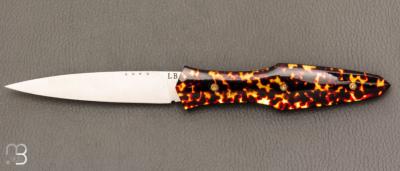   Couteau "Magna Pinna" fait main par Laraud Blade  - Acétate et 14C28