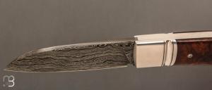  Couteau " Ork " custom lock-back par Raphaël Durand - Damas de Samuel Lurquin