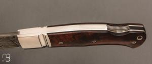  Couteau " Ork " custom lock-back par Raphaël Durand - Damas de Samuel Lurquin