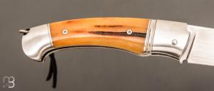   Couteau " Persan " par Philippe Lemonnier - Os cerfé et RWL34 