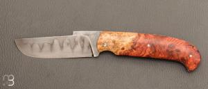   Couteau " Slipjoint " custom par Karim Valentin - Les couteaux D'Hure - Loupe d'Amboine et C130