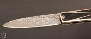    Couteau " Sfilato Sobrio " liner lock par Carlo Cavedon - CavedonArt