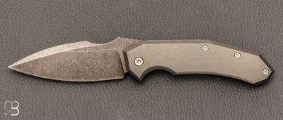    Couteau " Speartac Small " custom de GTKnives - Thomas Gony - Titane et lame en D2