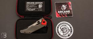 Couteau  " The Necronaut V2 " par Arcane Design - Titane et M390