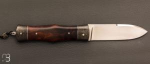  Couteau " Violon" par Philippe Lemonnier - Bois de fer d'Arizona et RWL34 