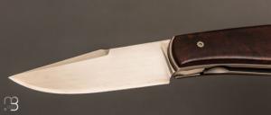   Couteau " custom " pliant de David Lespect - Ironwood et C105