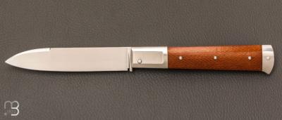   Couteau  " custom " par Vincent Lafaye - Micarta et lame en 14c28n