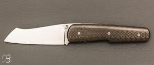  Couteau " Bohème " de Rémi Lavialle - Lame de Feu - Fibre de carbone et 90MCV8