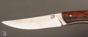 Couteau droit par Nicolas Mestrallet - Atelier du couteau de Vaunaveys - Acier C130 et bois de fer