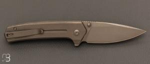 Couteau  "  Culex WE21026B-1 " WE KNIFE - Gray Titanium et CPM 20CV