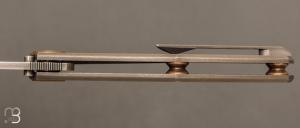  Couteau " DAO frame lock " custom par Torpen Knives - Jérôme Hovaere - Titane et Damax™